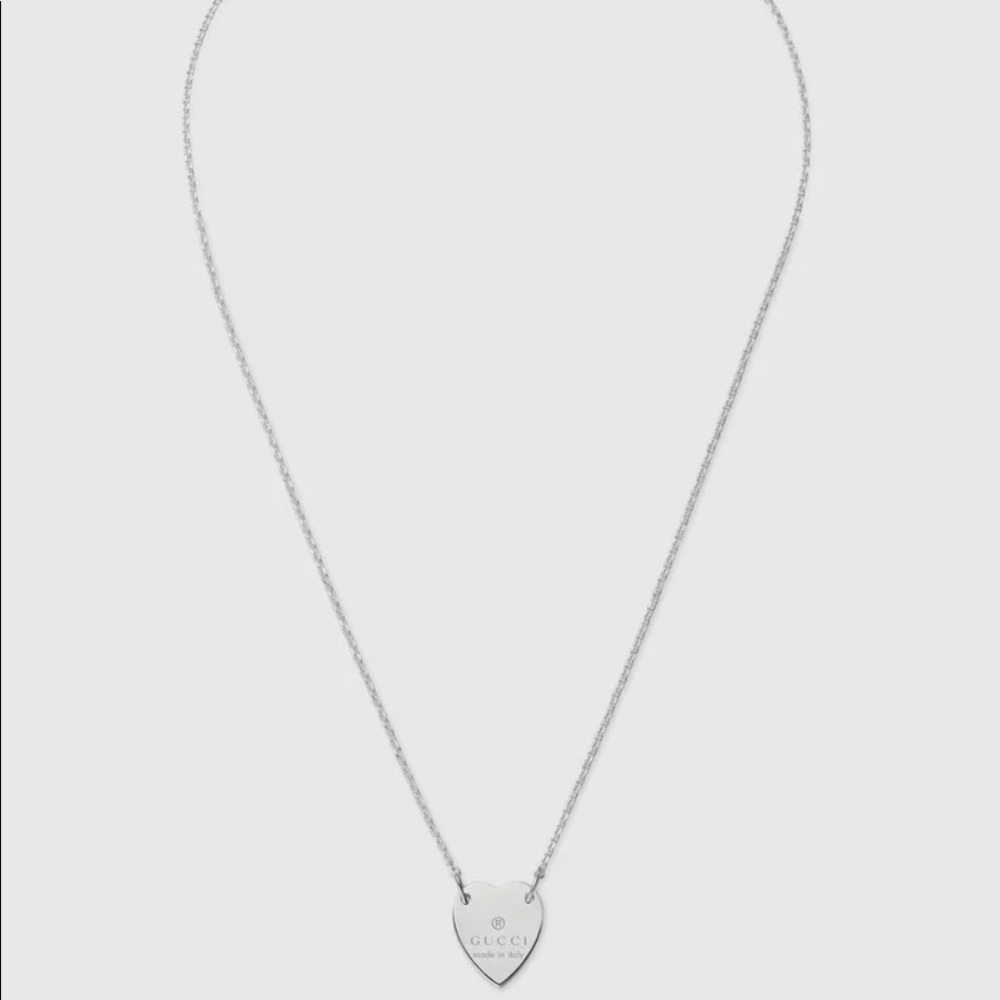 Authentic Gucci Trademark Heart Earrings, Necklace , Bracelet - Picture 6 of 12